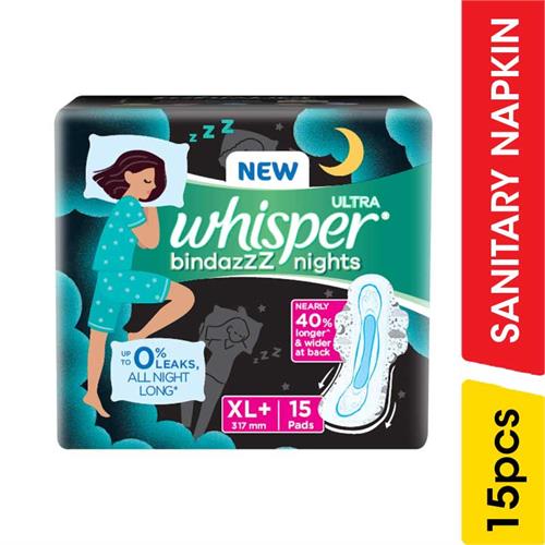 Whisper Ultra Night XL Plus - 15.00 pcs