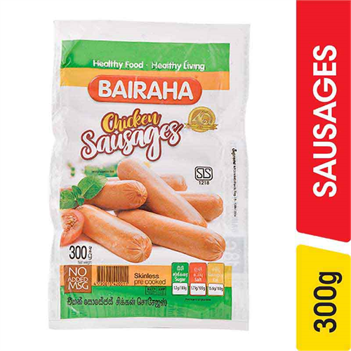 Bairaha Chicken Sausages - 300.00 g