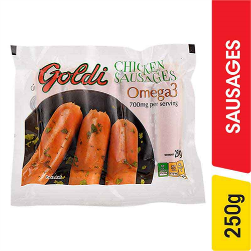 Goldi Chicken Sausages Omega 3 - 250.00 g