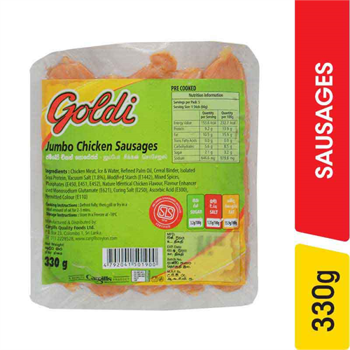 Goldi Jumbo Chicken Sausages - 330.00 g