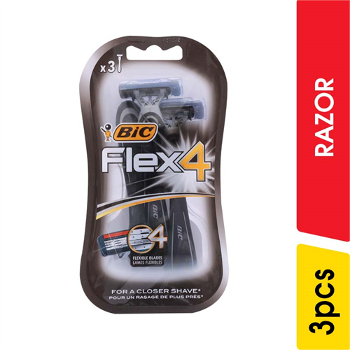 BIC Flex 4 Disposable Razor - 3.00 pcs