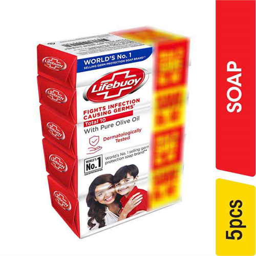 Lifebuoy Soap Total 10 Multi Pack,70g - 5.00 pcs