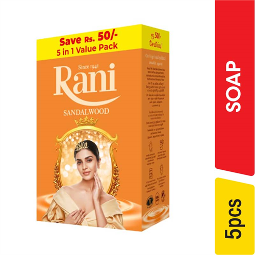 Rani Sandalwood Soap, 70g - 5.00 pcs
