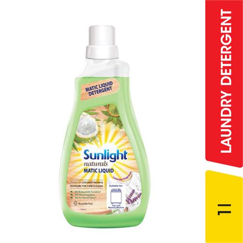 Sunlight Naturals Matic Detergent Liquid - 1.00 l