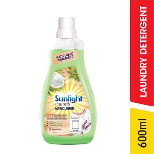 Sunlight Naturals Matic Detergent Liquid - 600.00 ml