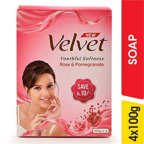 Velvet Rose & Pomegranate Soap Multi Pack 100 g - 4.00 pcs