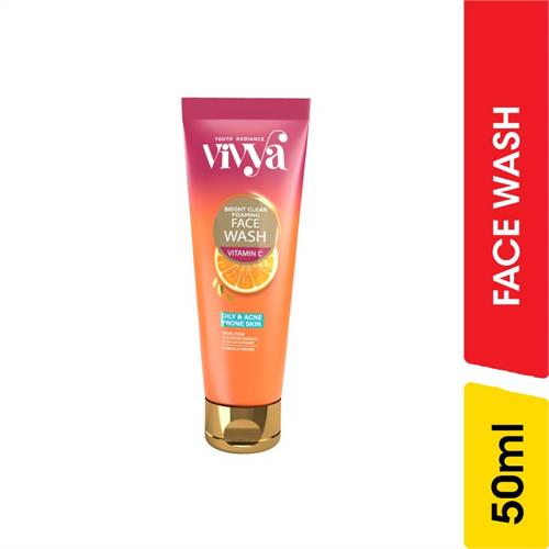 Vivya Bright Clear Foaming Face Wash, Vitamin C - 50.00 ml