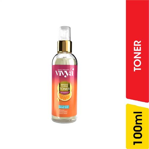 Vivya Bright Clear Toner, Vitamin C - 100.00 ml