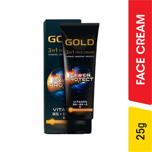 Gold 3 in 1 Face Cream,Power Protect - 25.00 g