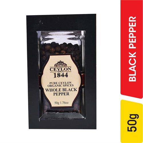 Ceylon Since 1844 Organic Whole Black Pepper - 50.00 g