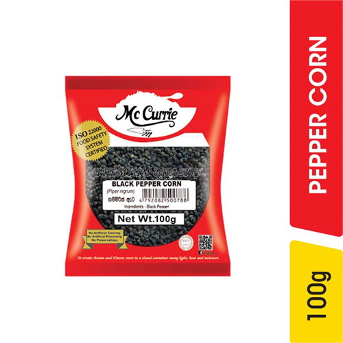 Mc Currie Black Pepper Corns - 100.00 g