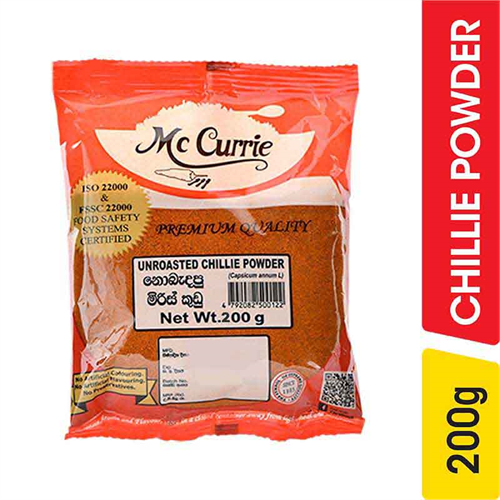 Mc Currie Raw Chilli Powder - 200.00 g