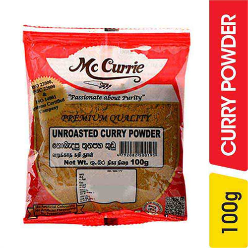 Mc Currie Raw Curry Powder - 100.00 g
