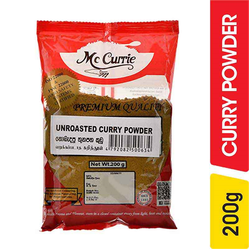 Mc Currie Raw Curry Powder - 200.00 g