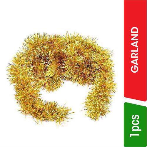 Christmas Tinsel Garland - Metallic Gold - 1.00 pc