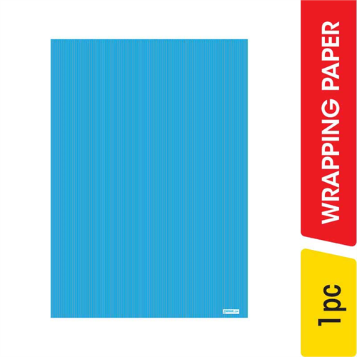Wrapping Paper Light Blue and Silver Lines Print - 1.00 pc