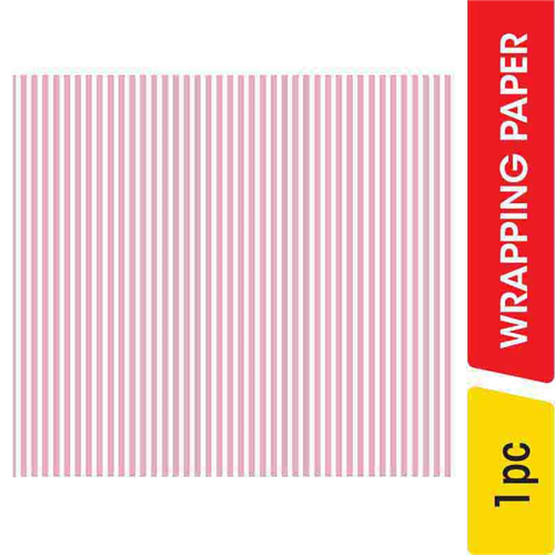 Wrapping Paper Pink Lines Print - 1.00 pc