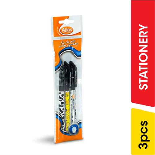 Atlas Butter Gel Pen Black - 3.00 pcs