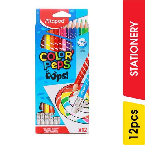 Maped Color Peps Erasable Colour Pencils - 12.00 pcs