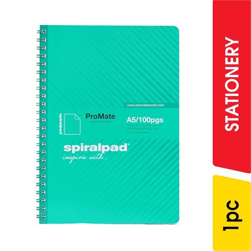 Promate A5 Single Ruled Flip-On Spiral Pad,100 pages - 1.00 pc