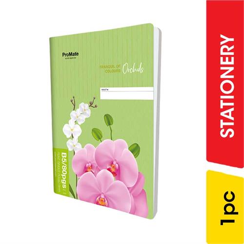 Promate B5 Single Ruled Book,80 Pages - 1.00 pc