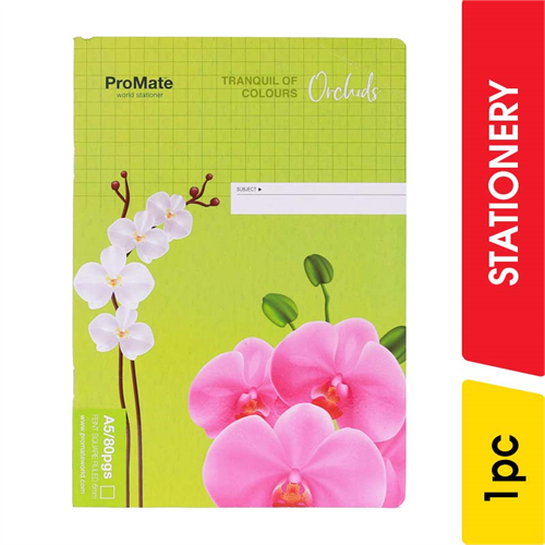Promate Square Ruled Book,80 pages - 1.00 pc