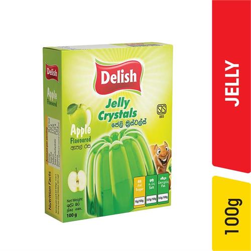 Delish Jelly Crystals, Apple - 100.00 g