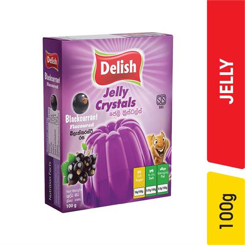 Delish Jelly Crystals, Blackcurrant - 100.00 g