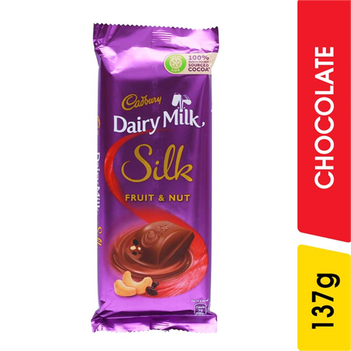 Cadbury Dairy Milk Silk Fruit and Nut Chocolate - 137.00 g