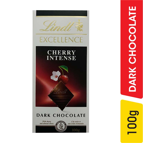 Lindt Excellence Dark Chocolate, Cherry Intense - 100.00 g