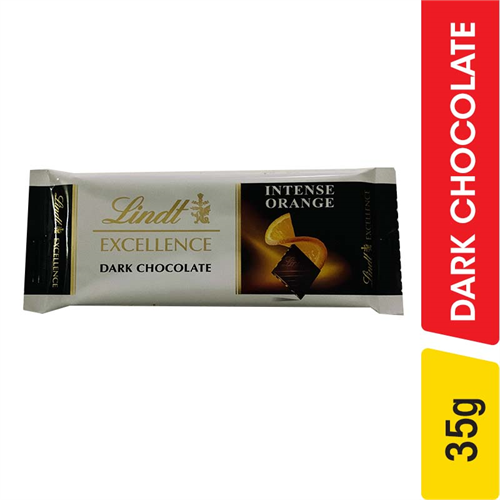 Lindt Excellence Dark Chocolate, Intense Orange - 35.00 g