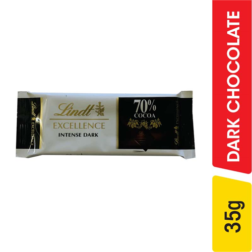 Lindt Excellence Intense Dark Chocolate,70% Cocoa - 35.00 g