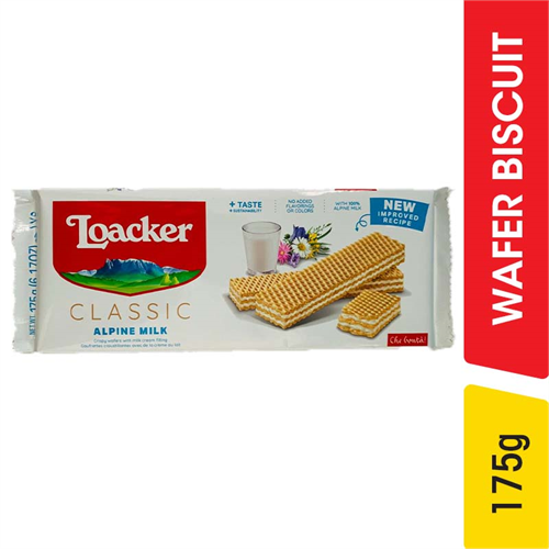 Loacker Classic Alpine Milk Wafer Biscuits - 175.00 g