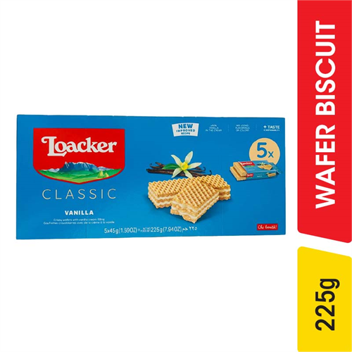 Loacker Classic Vanilla Wafer Biscuits - 225.00 g