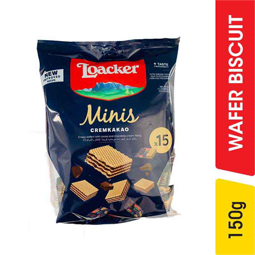Loacker Minis Cremkakao Wafer Biscuits - 150.00 g