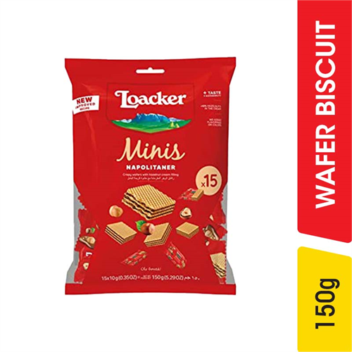 Loacker Minis Napolitaner Wafer Biscuits - 150.00 g