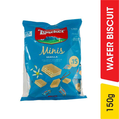Loacker Minis Vanilla Wafer Biscuits - 150.00 g