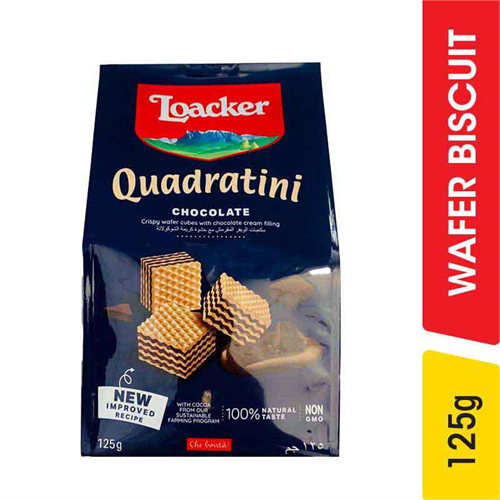 Loacker Quadratini Chocolate Wafers - 125.00 g