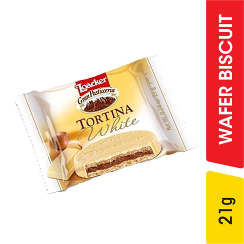 Loacker Tortina White Wafer Biscuit - 21.00 g