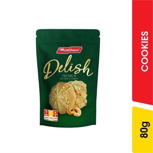 Maliban Delish Cookies Cashew - 80.00 g