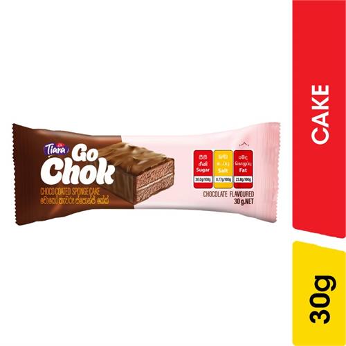 Tiara Go Chok Choco Coated Sponge Cake Chocolate - 30.00 g