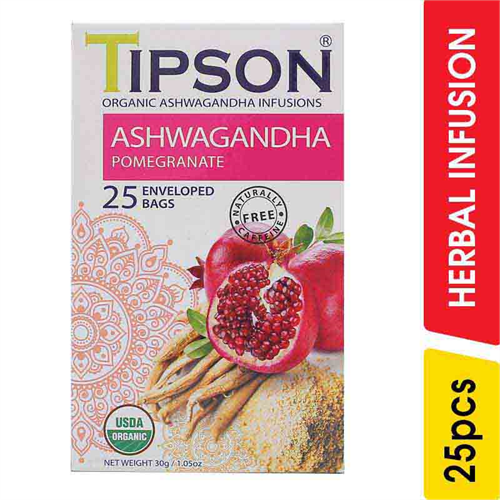 Tipson Ashwagandha Pomegranate Infusions - 25.00 pcs