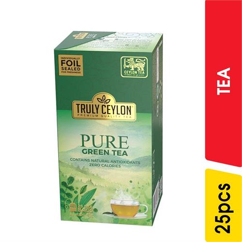 Truly Ceylon Pure Green Tea Bags - 45.00 pcs