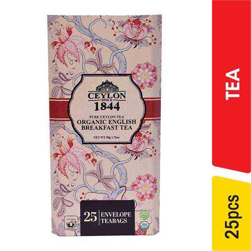 Ceylon Since 1844 Organic English Breakfast Tea - 25.00 pcs