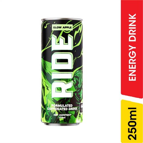Ride Glow Apple Energy Drink - 250.00 ml