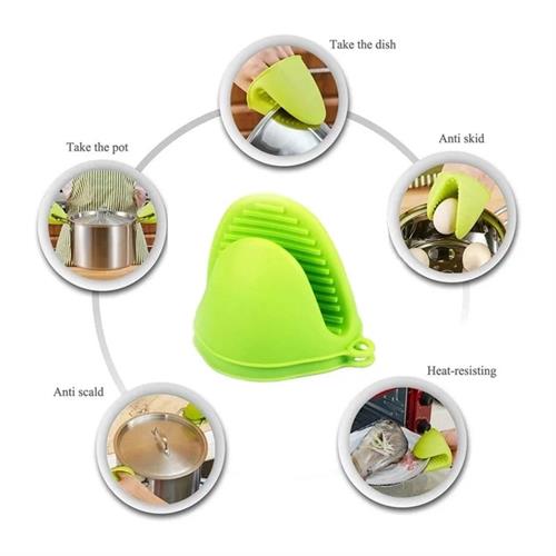 1 Pcs Silicone Oven Mitt Pot Holder Glove