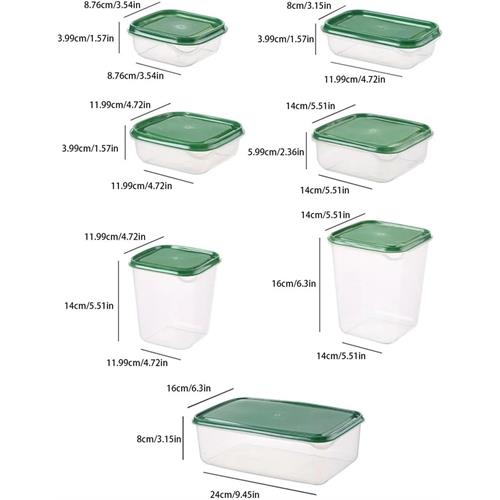 17Pcs Storage Box Food Organizer
