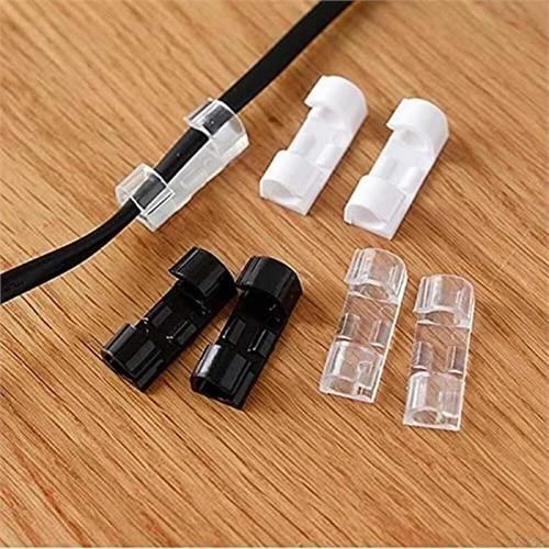 20 PC Self-Adhesive Wire Clips, Strong Multifunctional Cord Holder Wire Organizer