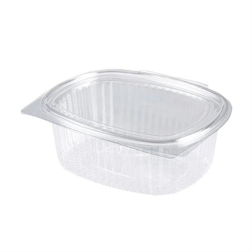 Oval Hinged Container With Lid 375ml 5pcs Pack