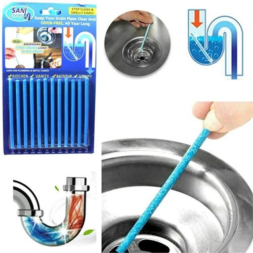 Sani Sticks Drain Cleaner Deodorizer Sticks for Preventing Future Clogs Eliminating Odor